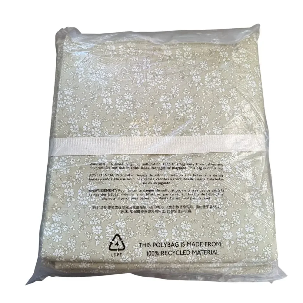 J. Crew NWT Liberty® Capel Floral Fabric Limited-edition King Sheet Set Green